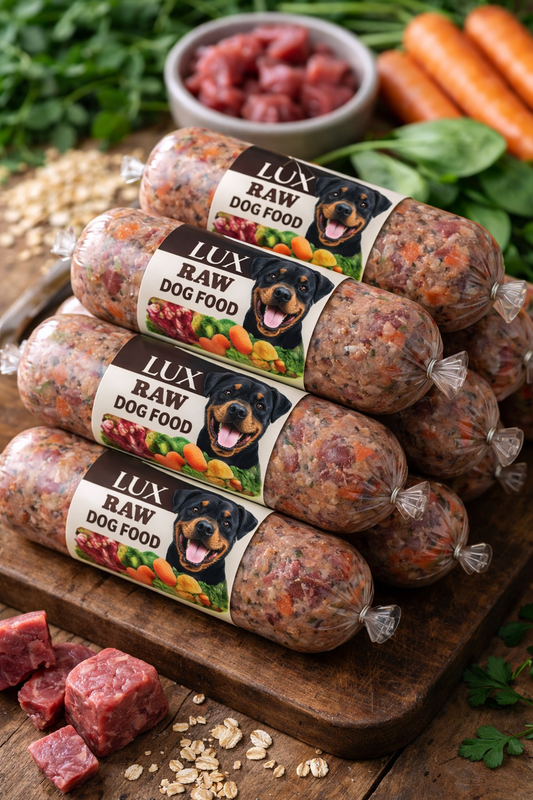 40 x Raw Dog Food Rolls - Variety Pack